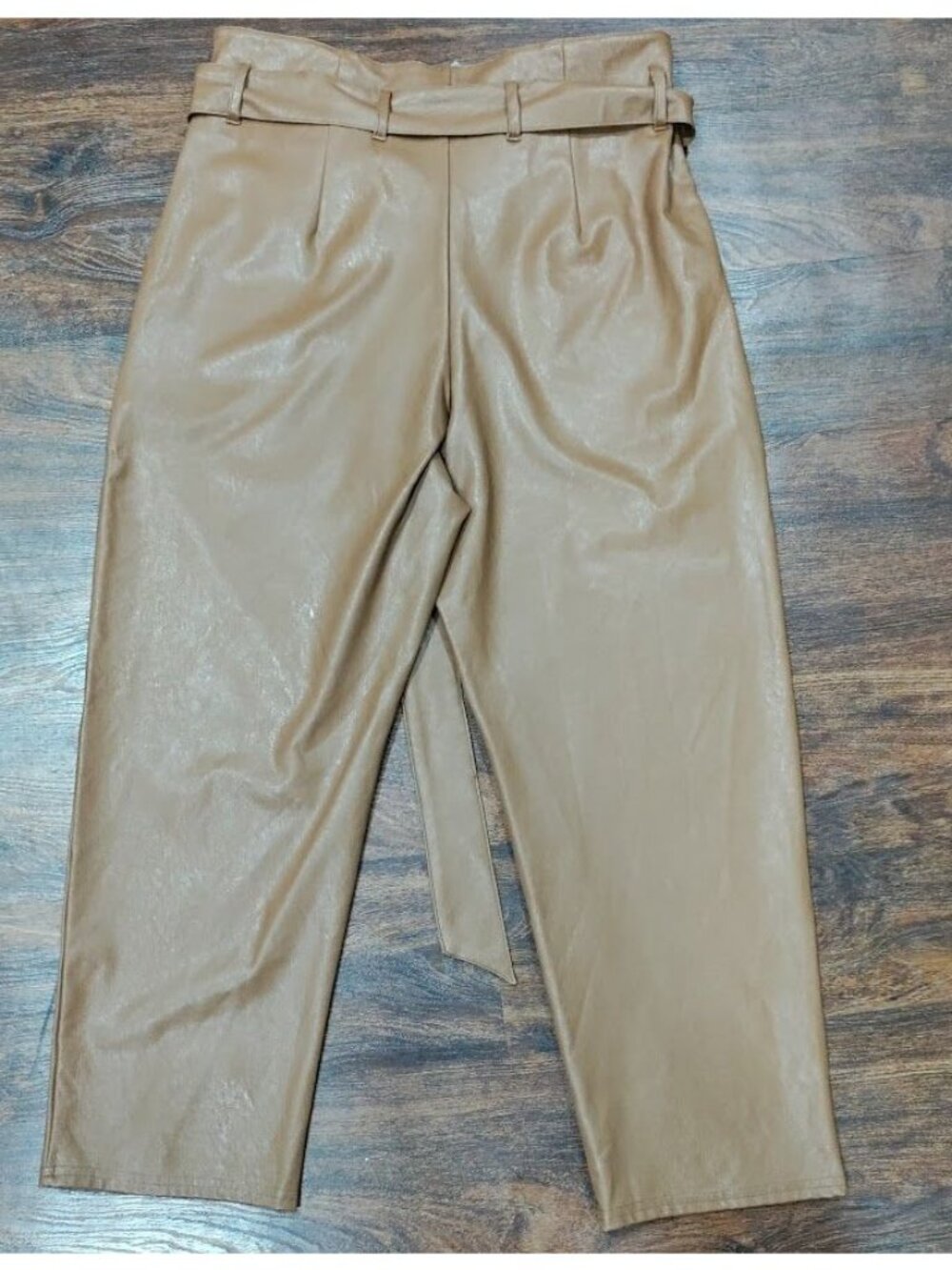 Commando Faux Leather Paperbag High Waisted Pant M - Picture 3 of 7